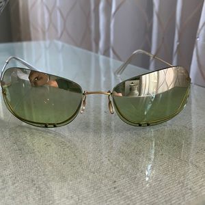 Chanel Rimless Sunglasses with Pearl